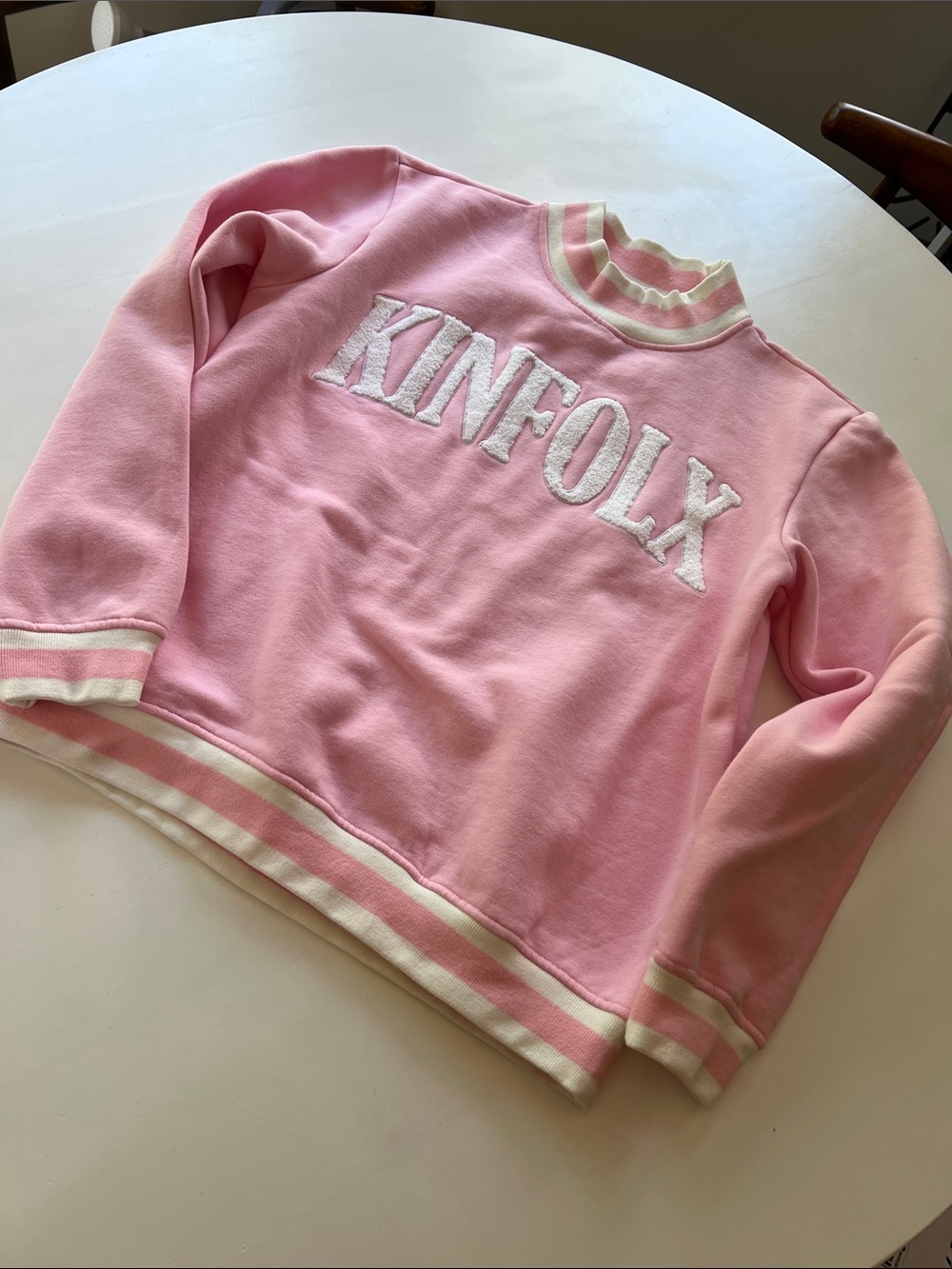 Pink Kinfolx Trim Sweatshirt